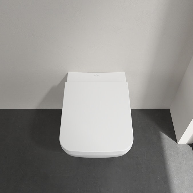 Villeroy and Boch Venticello DirectFlush Rimless Wall Hung Toilet + Soft Close Seat - Image 4