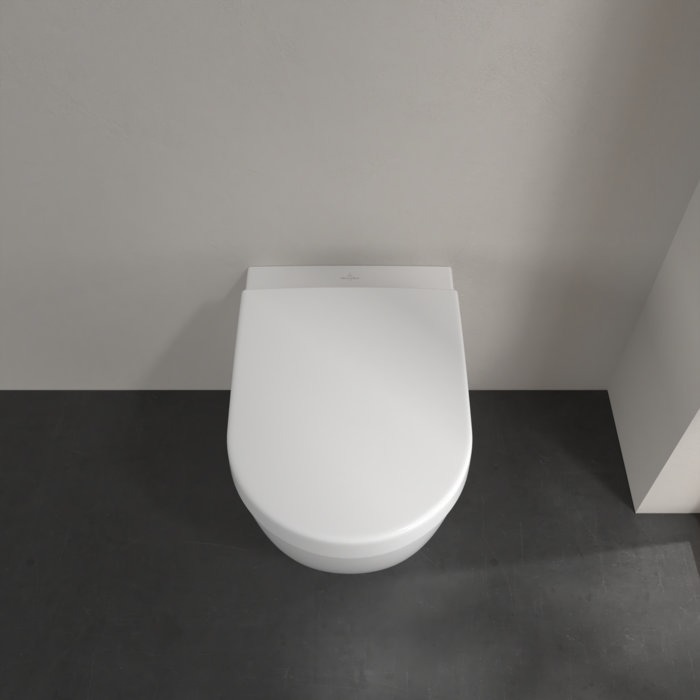 Villeroy and Boch Subway 2.0 DirectFlush Rimless Back to Wall Toilet + Soft Close Seat - Image 4