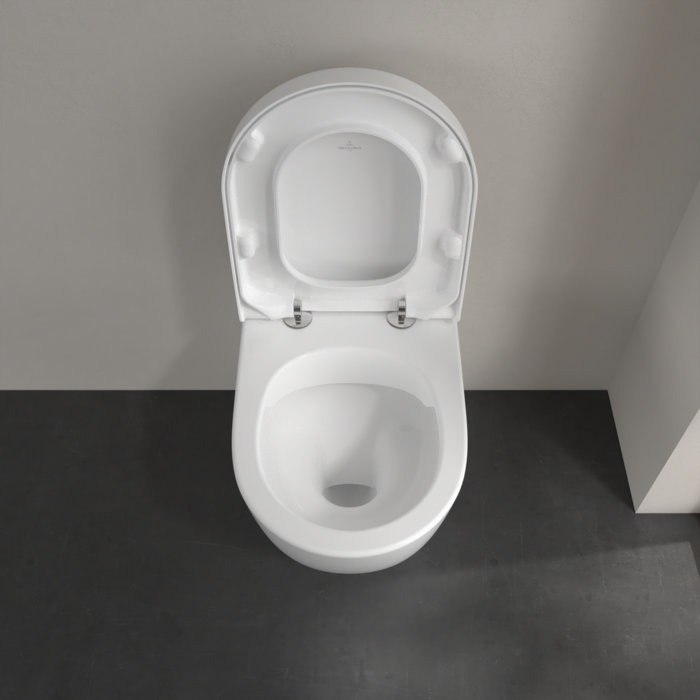Villeroy and Boch Subway 2.0 DirectFlush Rimless Back to Wall Toilet + Soft Close Seat - Image 6