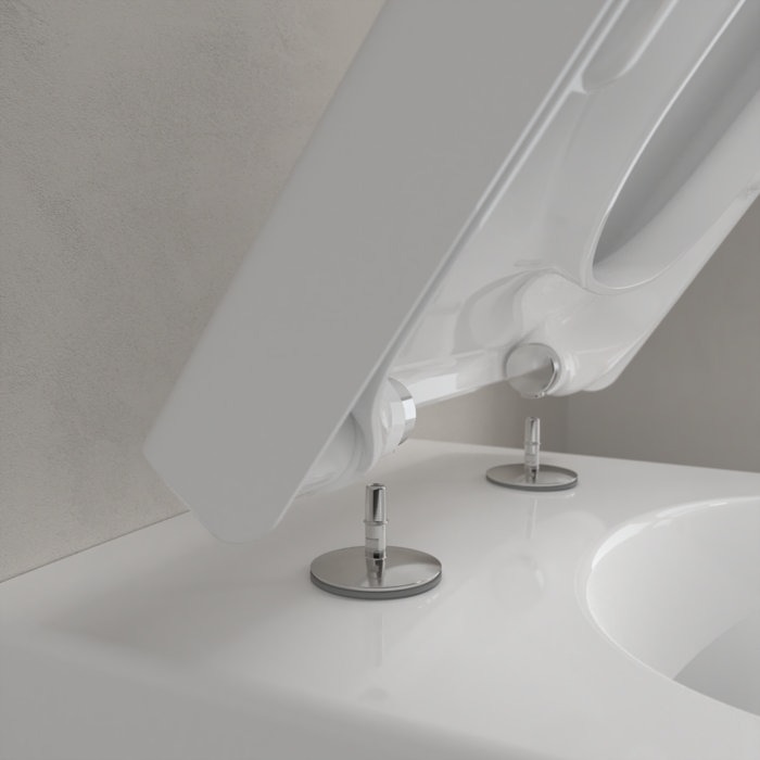 Villeroy and Boch Subway 2.0 DirectFlush Rimless Back to Wall Toilet + Soft Close Seat - Image 9
