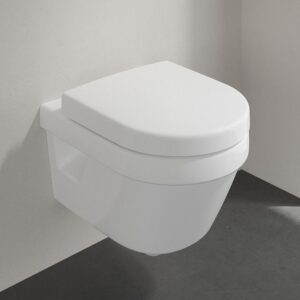 Villeroy and Boch Architectura DirectFlush Rimless Wall Hung Toilet + Soft Close Seat