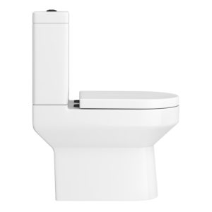 Metro Compact Toilet (Brushed Brass Flush + Hinges) 555mm Projection