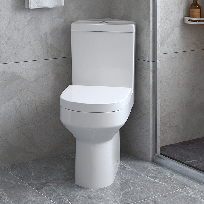 Metro Modern Corner Toilet + Soft Close Seat - Image 5