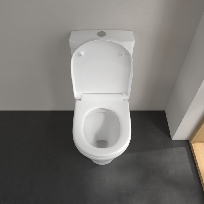 Villeroy & Boch O.Novo Comfort Height BTW Close Coupled Toilet with Soft Close Seat - Image 4
