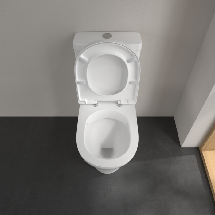 Villeroy & Boch O.Novo Comfort Height BTW Close Coupled Toilet with Soft Close Seat - Image 5