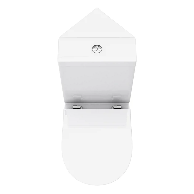 Orion Modern Corner Toilet + Soft Close Seat - Image 3