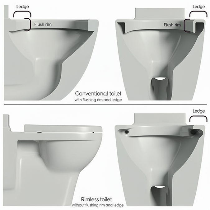 Arezzo Back to Wall Toilet + Soft Close Seat - Image 2