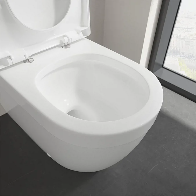Villeroy and Boch Architectura Rimless Close Coupled Toilet (Side/Rear Entry Water Inlet) + Seat - Image 2