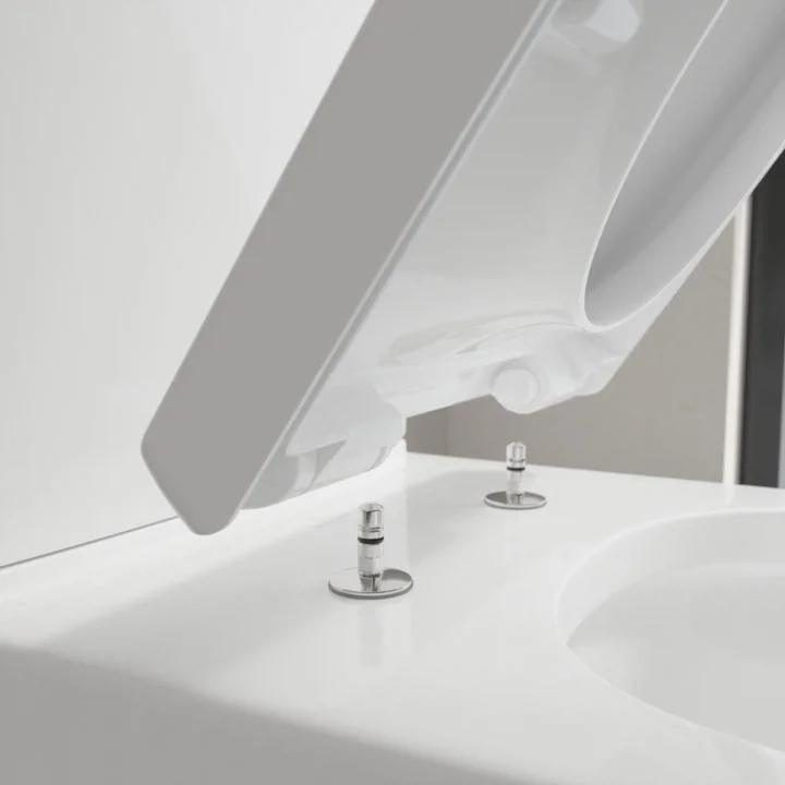 Villeroy and Boch Architectura Rimless Close Coupled Toilet (Side/Rear Entry Water Inlet) + Seat - Image 5