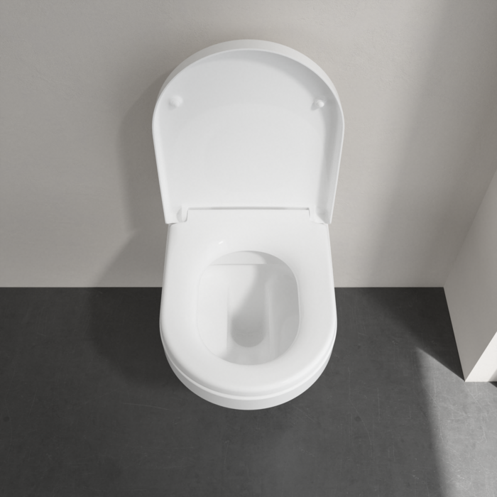 Villeroy & Boch ViPro 2.0 Toilet Frame with Matt Black Flush Plate + Architectura Round Wall Hung Toilet - Image 6