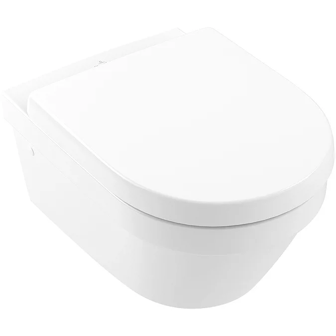 Villeroy & Boch ViPro 2.0 Toilet Frame with Matt Black Flush Plate + Architectura Round Wall Hung Toilet - Image 8