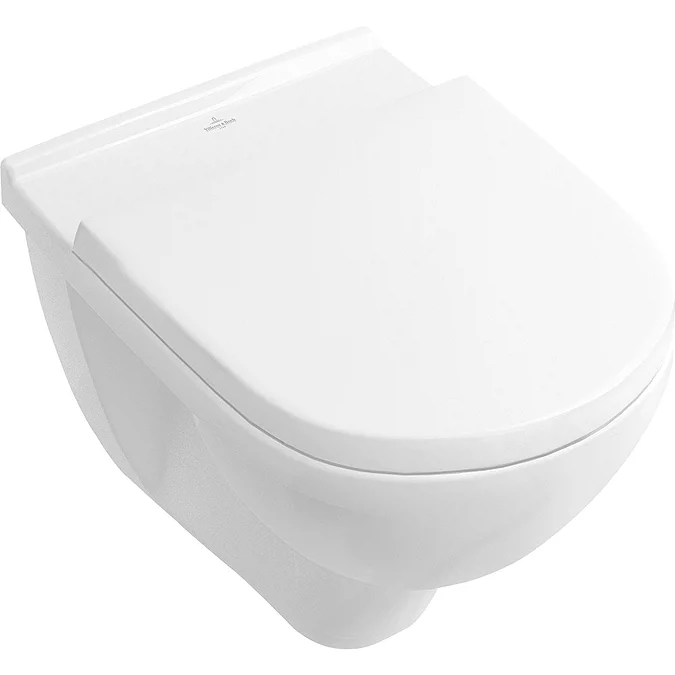 Villeroy and Boch O.novo Wall Hung Toilet + Soft Close Seat - Image 3
