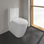 Villeroy and Boch Subway 2.0 DirectFlush Rimless BTW Close Coupled Toilet (Bottom Entry Water Inlet) + Soft Close Seat