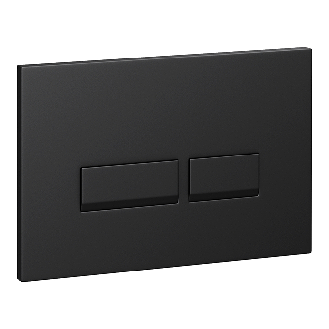 Voyage Tall WC Toilet Unit with Concealed Cistern Frame, Wall Hung Pan & Matt Black Flush Plate - Cool Grey - Image 4