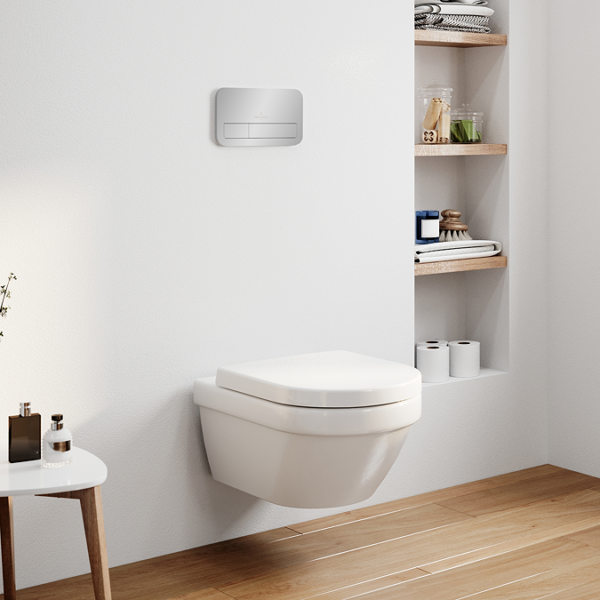 Villeroy & Boch ViPro 2.0 Toilet Frame with Chrome Flush Plate ...