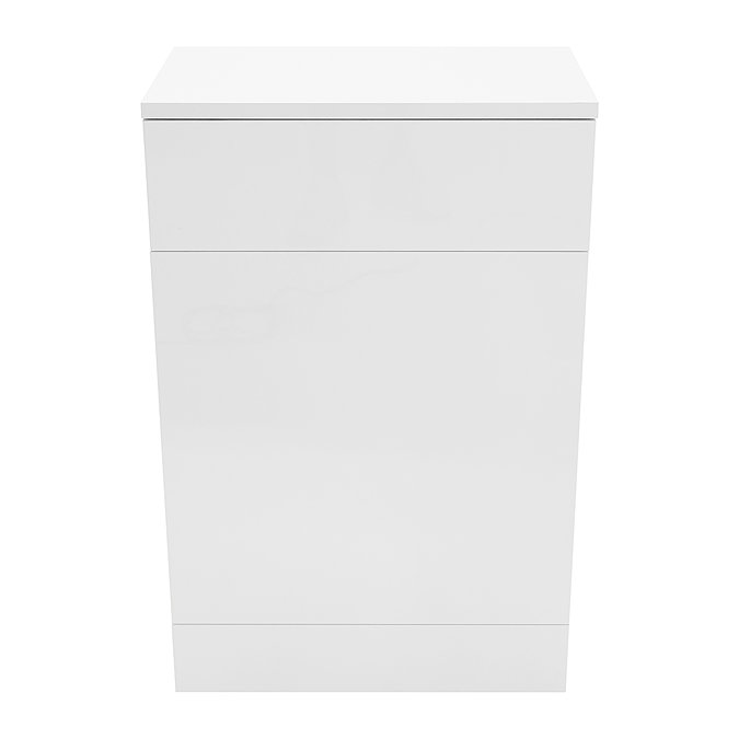AquaSure Cove W500 x D300mm PVC WC Unit Gloss White - 100% Waterproof - Image 4