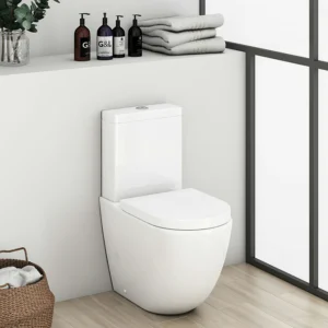 Mode Harrison Rimless Close Coupled Toilet with Soft Close Seat