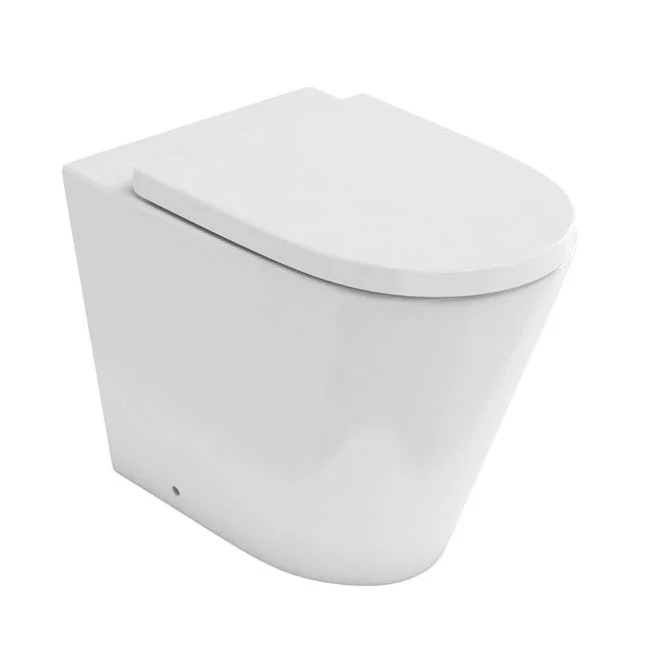 Britton Bathrooms Sphere Rimless Back To Wall Pan + Soft Close Seat