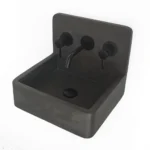 Arezzo Stone Wall Hung Dusk Grey Basin with Up-Stand (400 x 350mm) 3 Tap Hole