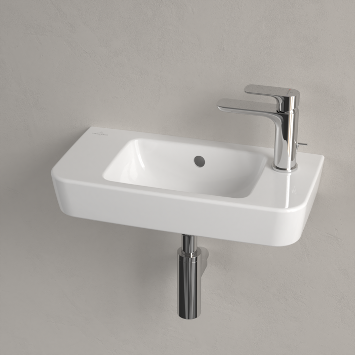 Villeroy and Boch O.novo Compact 500 x 250mm 1TH Handwash Basin - Image 4