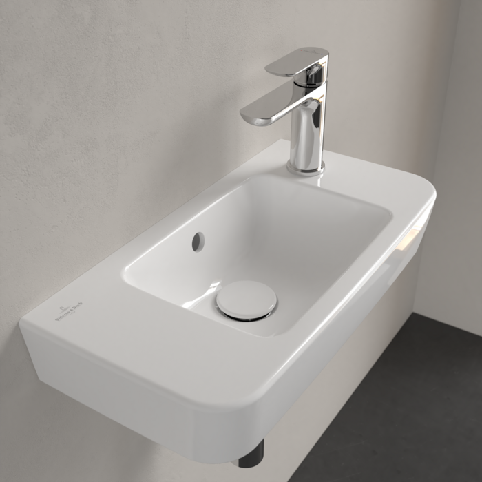 Villeroy and Boch O.novo Compact 500 x 250mm 1TH Handwash Basin - Image 3