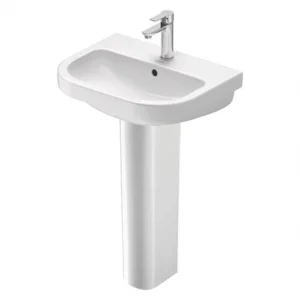 Duravit D-Code 550mm Basin and Full Pedestal