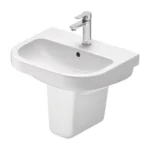 Duravit D-Code 550mm Basin and Semi Pedestal