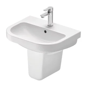 Duravit D-Code 550mm Basin and Semi Pedestal