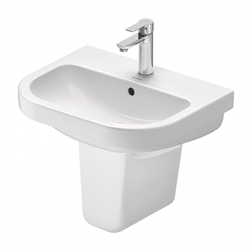 Duravit D-Code 550mm Basin and Semi Pedestal