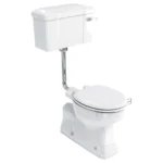 Burlington Concealed S Trap Bottom Outlet Low-Level WC with 520mm Ceramic Lever Cistern