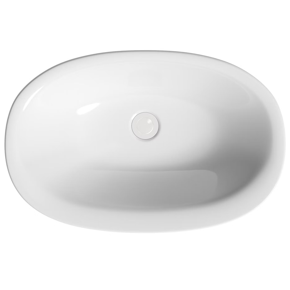 Orchard Monnow 600mm White Countertop Basin - Image 3