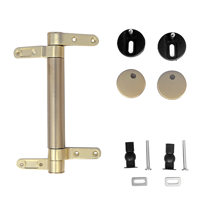 Alchemy 500mm Matt Black WC Unit with Granite Lid & Back to Wall Toilet Set - Brushed Brass Flush - Image 5