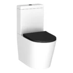 Arezzo BTW Close Coupled Toilet with Matt Black Soft Close Seat