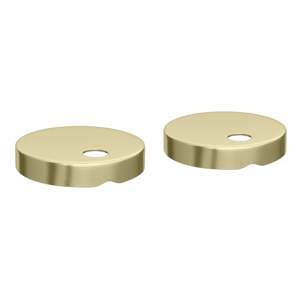 Arezzo Compact Close Coupled Toilet with Soft Close Seat (Brushed Brass Flush + Hinges) - Image 3
