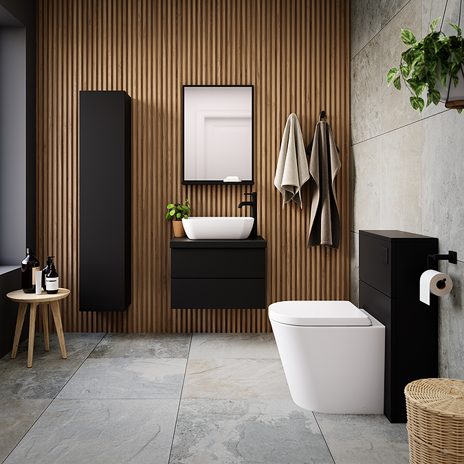 Atlas WC Unit Only - Matt Black - Image 2