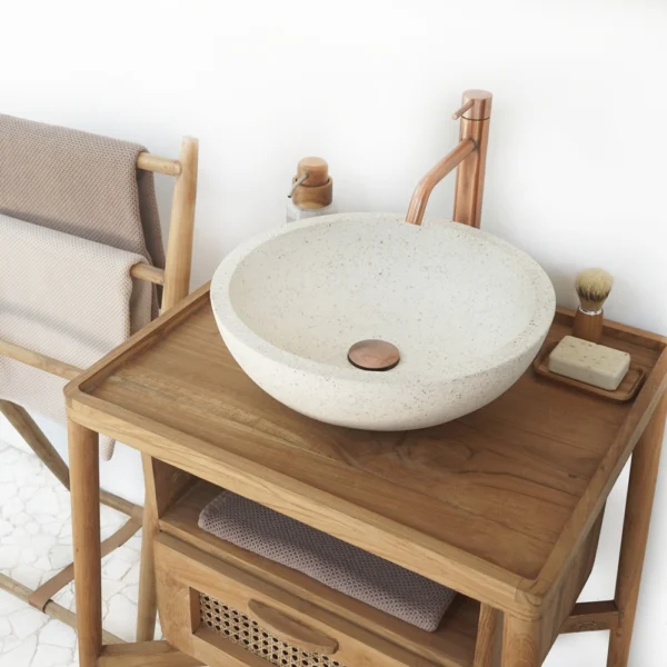 arezzo-stone-white-terrazzo-effect-round-counter-top-basin-400mm