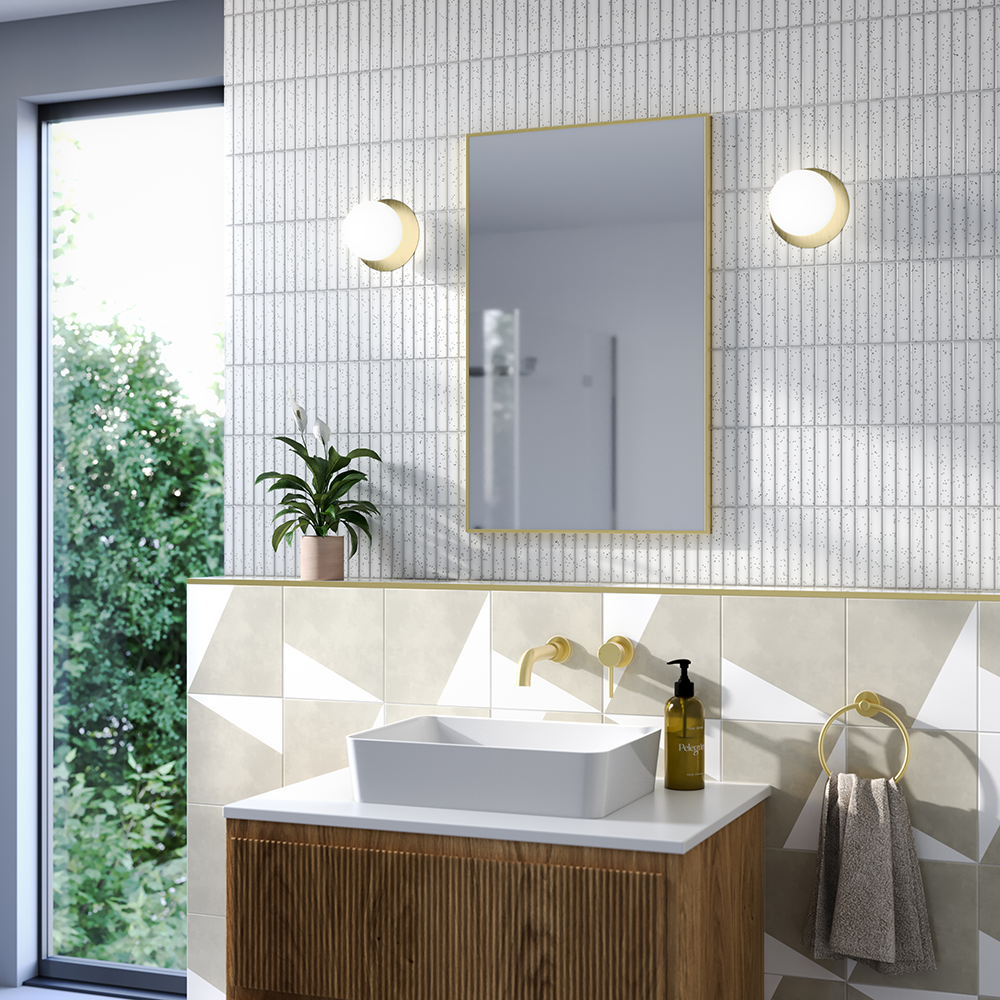 Arezzo 500 x 370mm Curved Rectangular Counter Top Basin - Gloss White - Image 2