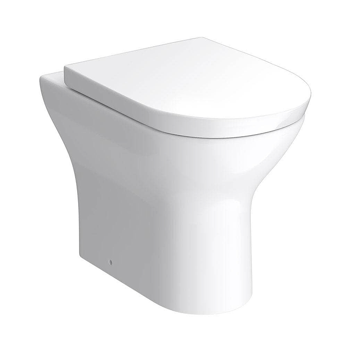 Arezzo 500 Rustic Oak WC Unit with Cistern, Brushed Brass Flush + Modern Pan - Image 5