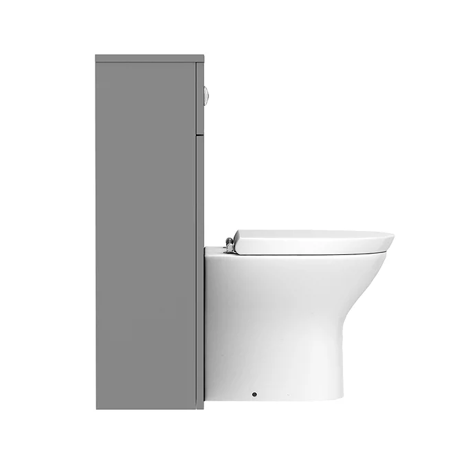 Arezzo 500 Matt Grey WC Unit with Cistern + Modern Pan - Image 5