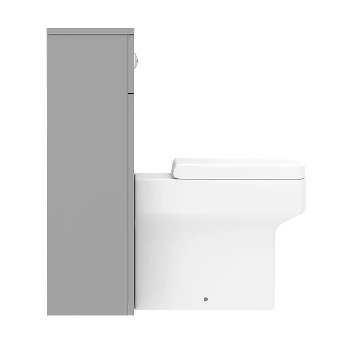 Arezzo 500 Matt Grey WC Unit + Cistern & Square Pan - Image 6