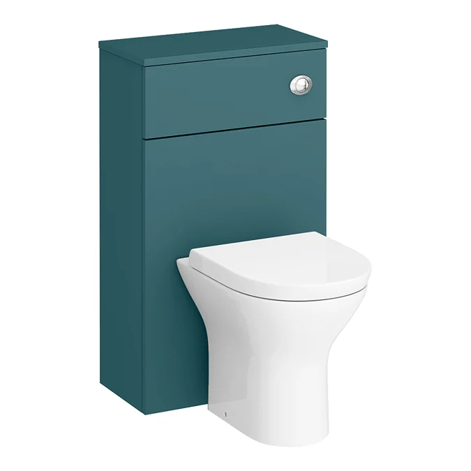 Arezzo 500 Matt Teal Green WC Unit with Cistern + Modern Pan
