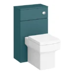 Arezzo 500 Matt Teal Green WC Unit + Cistern & Square Pan