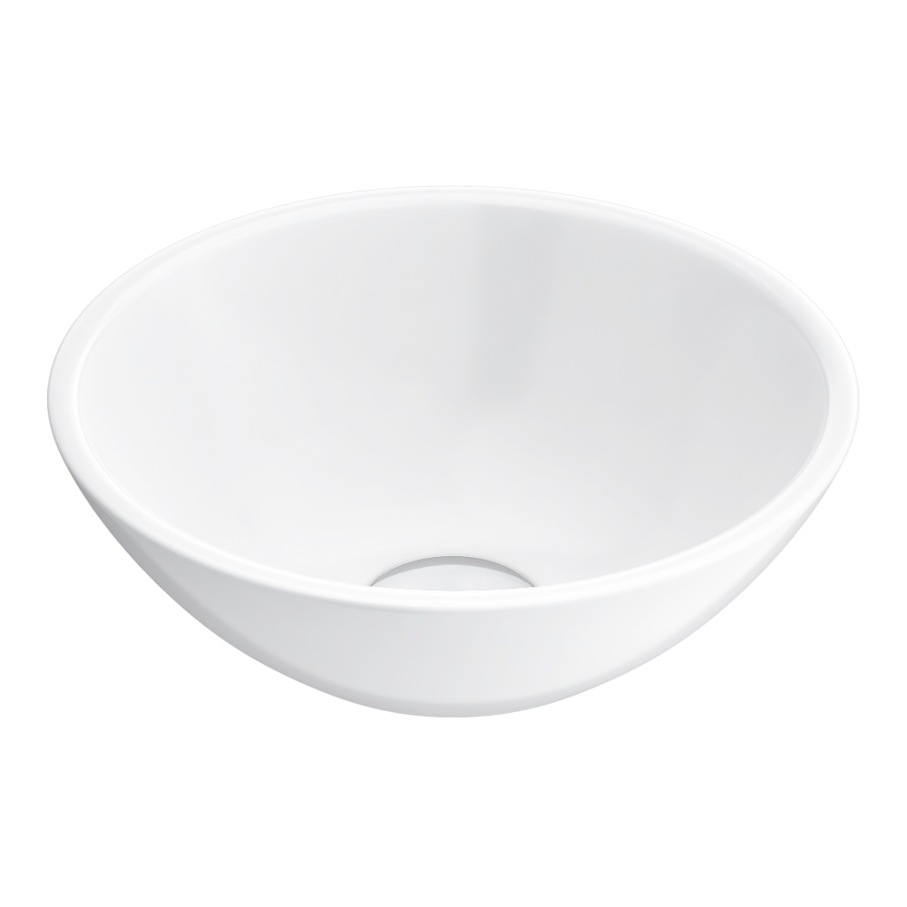 Arezzo 280mm Round Countertop Basin Gloss White - Image 2