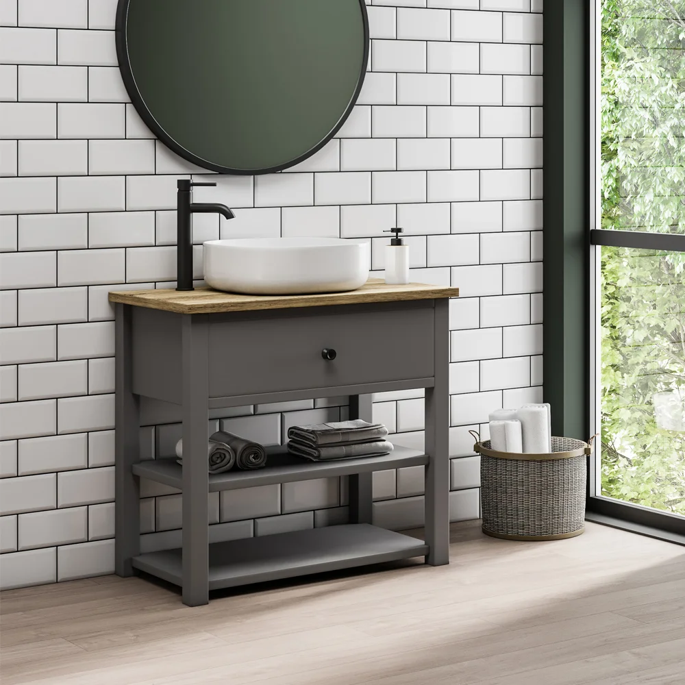 Arezzo 425 x 425mm Matt White Curved Square Counter Top Basin - Image 2