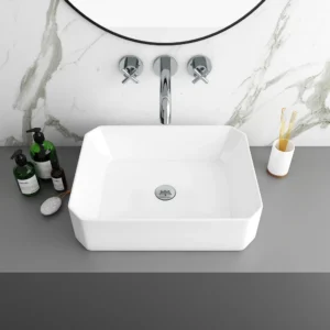 Arezzo 500 x 365mm Slim 8-Sided Rectangular Counter Top Basin