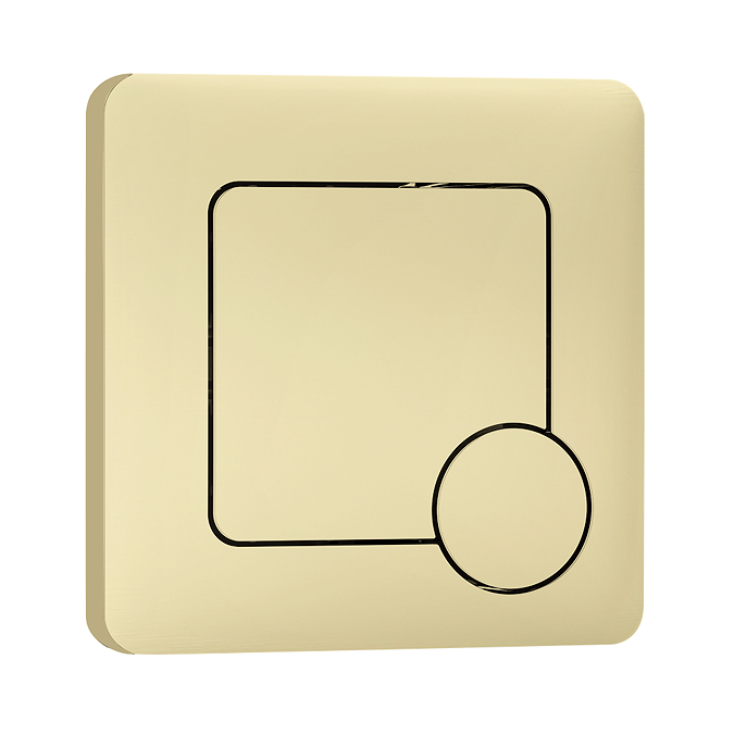 Venice Fluted White Complete Toilet Unit (Pan, Cistern, Brushed Brass Flush) - Image 2