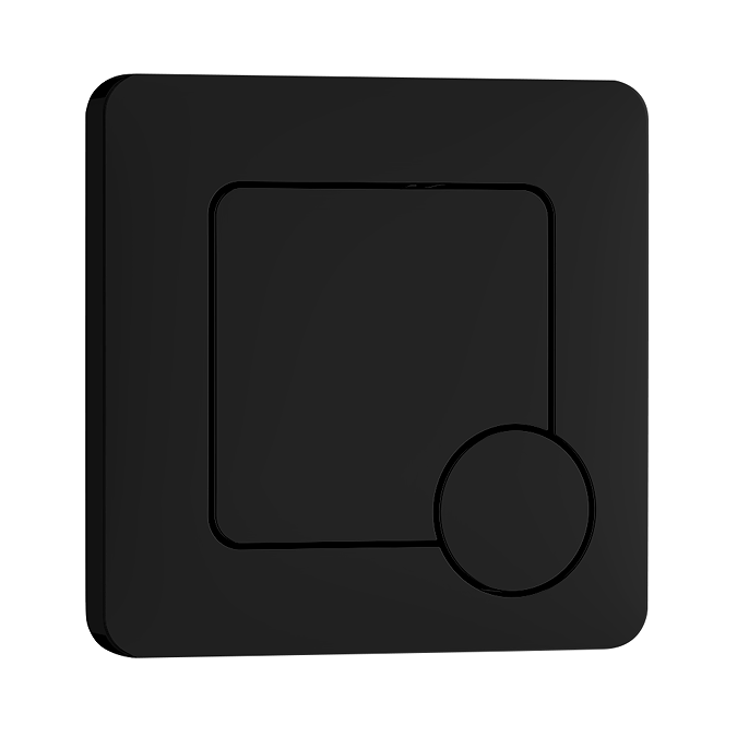 Venice Abstract White Complete Toilet Unit with Pan, Cistern + Matt Black Flush - Image 2