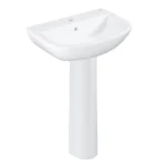 Grohe Bau 550mm 1TH Basin + Full Pedestal