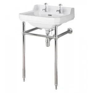 Bayswater Fitzroy 2TH Basin & Chrome Wash Stand