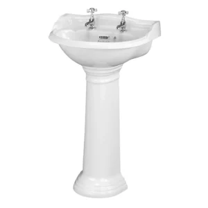 Bayswater Porchester Traditional 2TH Basin & Full Pedestal